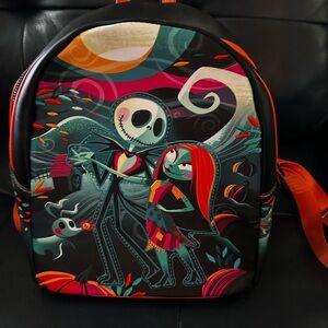 Loungefly Nightmare Before Christmas backpack AND wallet like new